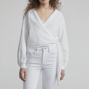 RAG & BONE  PRESCOT WRAP BLOUSE  - NWT